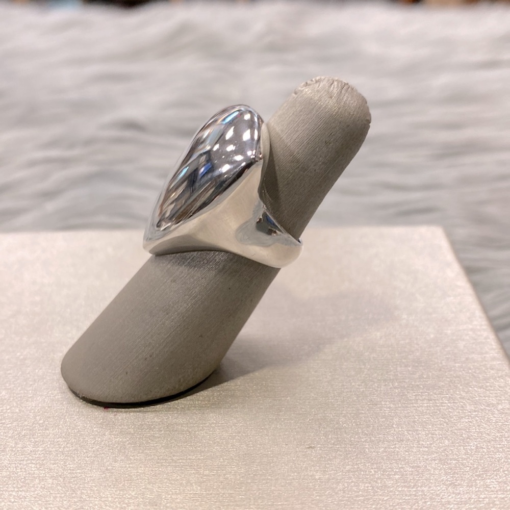 Large Sterling Silver Triangle Ring - image 2